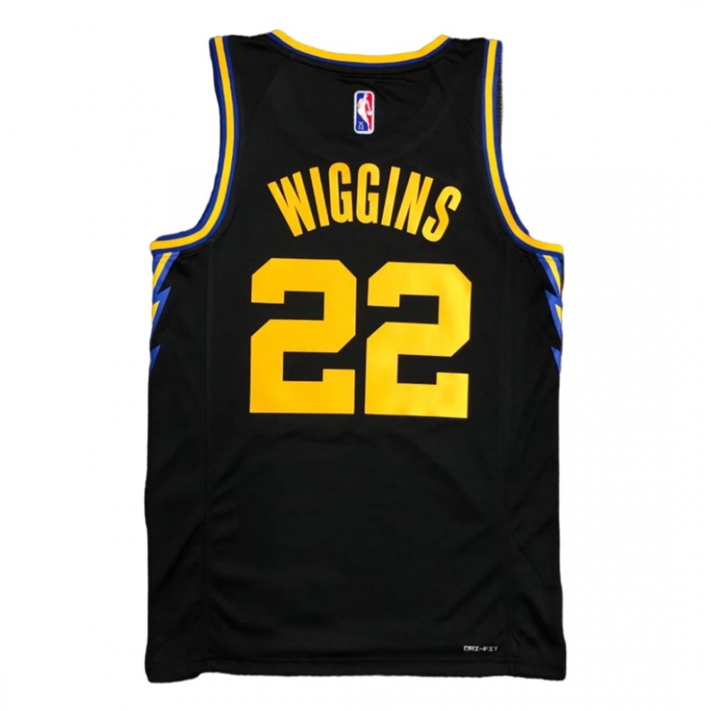 Men's Golden State Warriors Andrew Wiggins #22 Black 2021/22 Swingman Jersey - City Edition-Pro Kit Vault | Brand New 26/27 Sports Jerseys